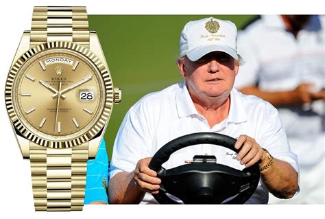 Donald Trump and his choice of wristwatch.